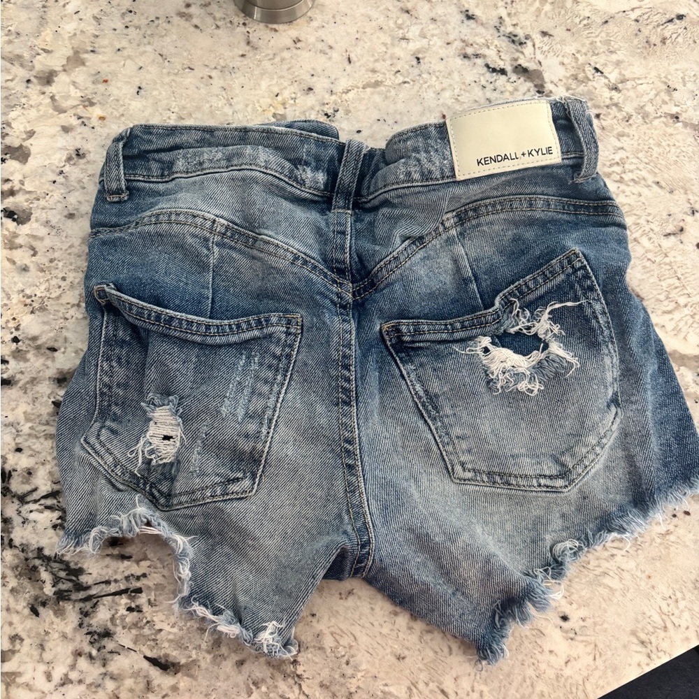 Kendall + Kylie Distressed Denim Shorts